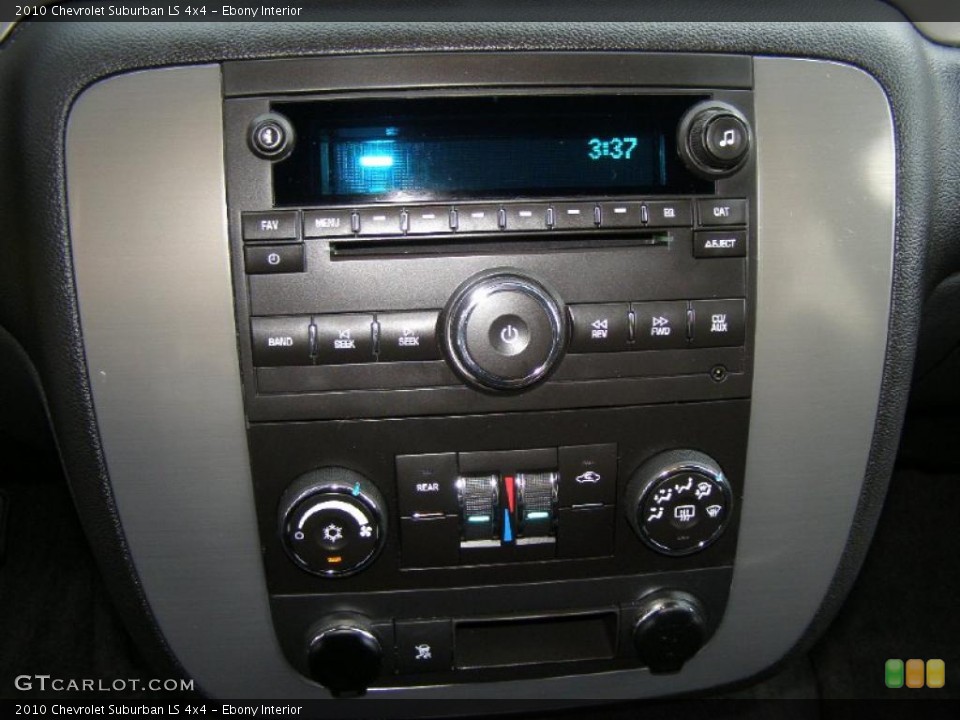 Ebony Interior Controls for the 2010 Chevrolet Suburban LS 4x4 #37961104