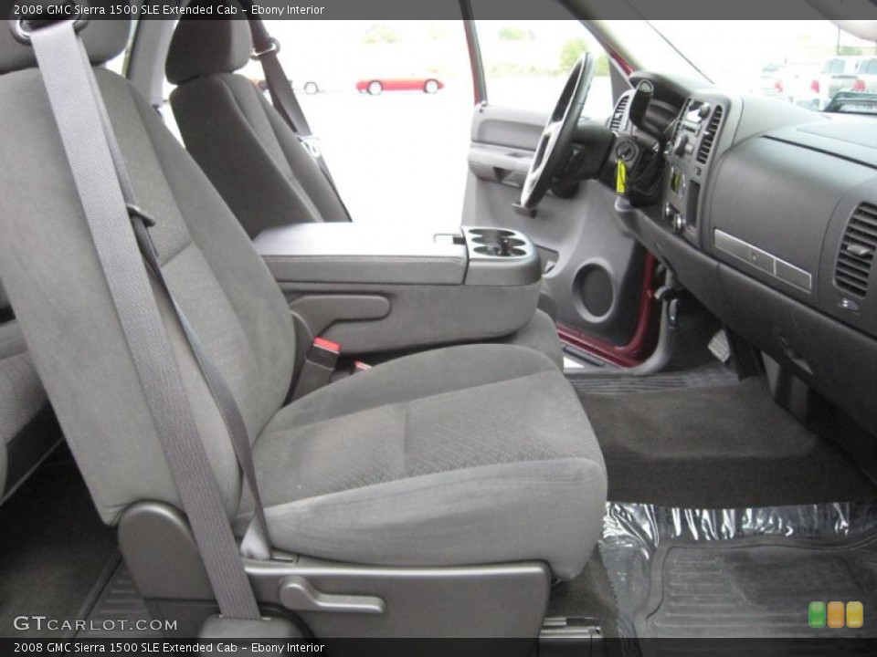 Ebony Interior Photo for the 2008 GMC Sierra 1500 SLE Extended Cab #37961388