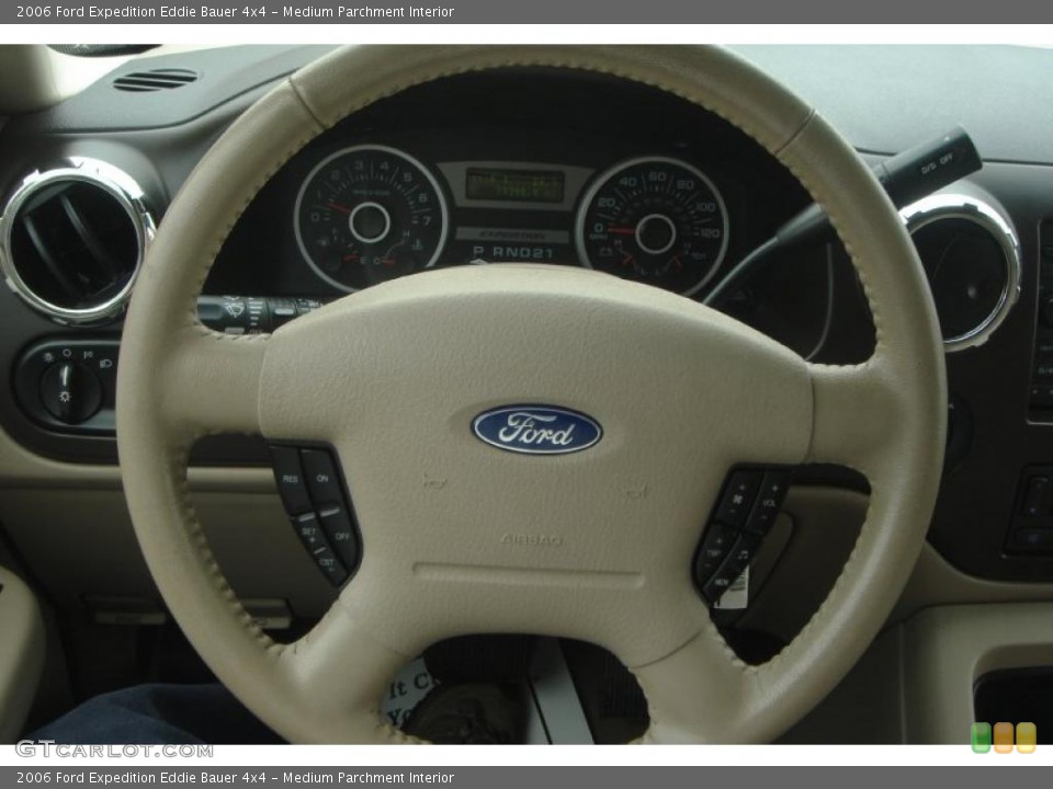 Medium Parchment Interior Steering Wheel for the 2006 Ford Expedition Eddie Bauer 4x4 #37962148