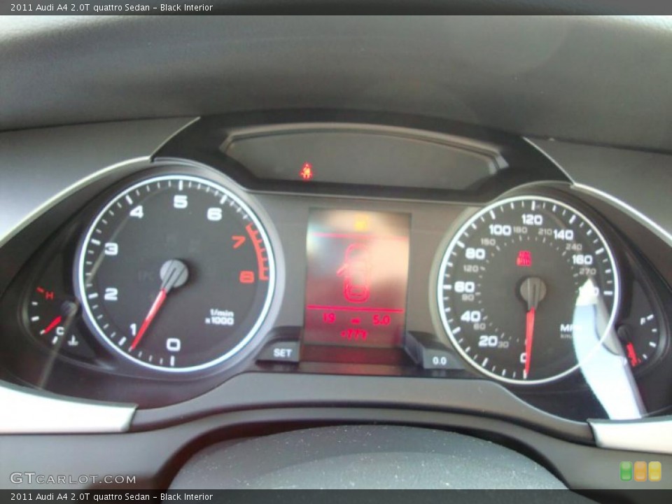 Black Interior Gauges for the 2011 Audi A4 2.0T quattro Sedan #37963112