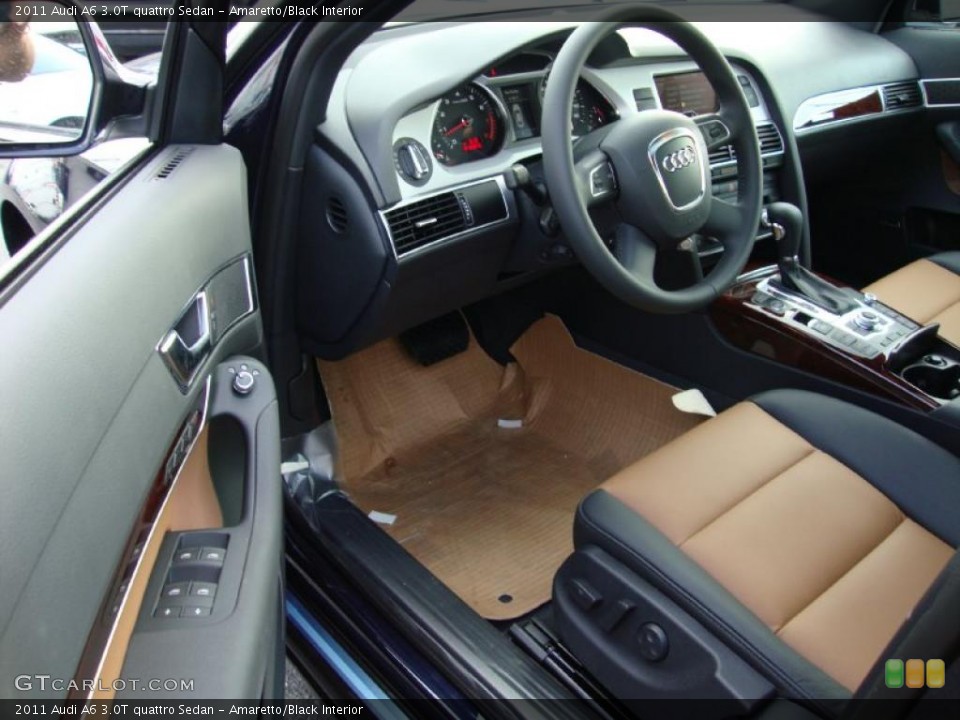 Amaretto/Black Interior Photo for the 2011 Audi A6 3.0T quattro Sedan #37963328