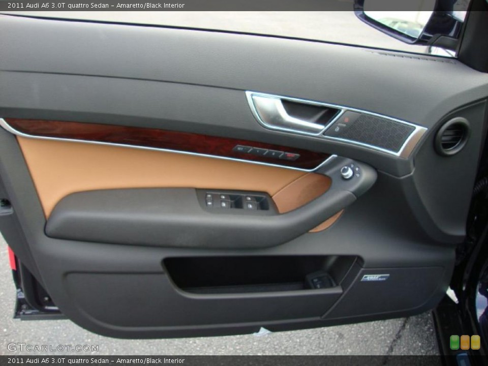Amaretto/Black Interior Photo for the 2011 Audi A6 3.0T quattro Sedan #37963344