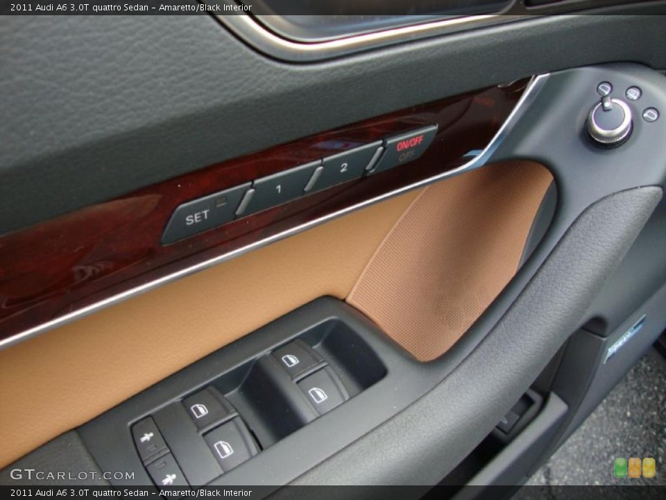 Amaretto/Black Interior Controls for the 2011 Audi A6 3.0T quattro Sedan #37963360