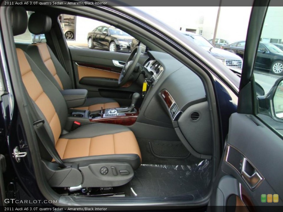 Amaretto/Black Interior Photo for the 2011 Audi A6 3.0T quattro Sedan #37963444