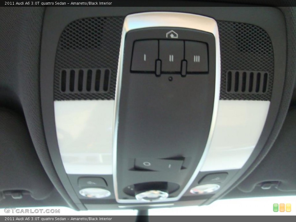 Amaretto/Black Interior Controls for the 2011 Audi A6 3.0T quattro Sedan #37963712