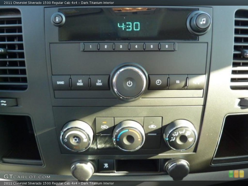 Dark Titanium Interior Controls for the 2011 Chevrolet Silverado 1500 Regular Cab 4x4 #37963948