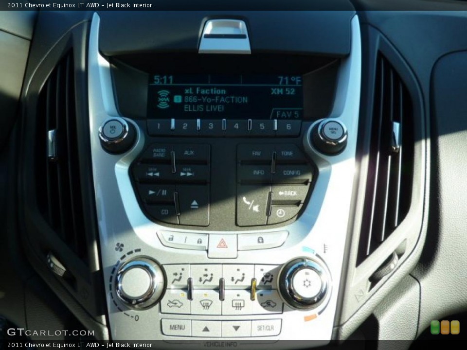 Jet Black Interior Controls for the 2011 Chevrolet Equinox LT AWD #37965788
