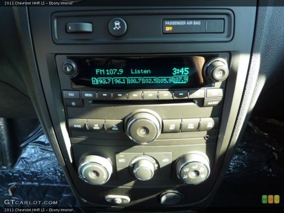Ebony Interior Controls for the 2011 Chevrolet HHR LS #37967888