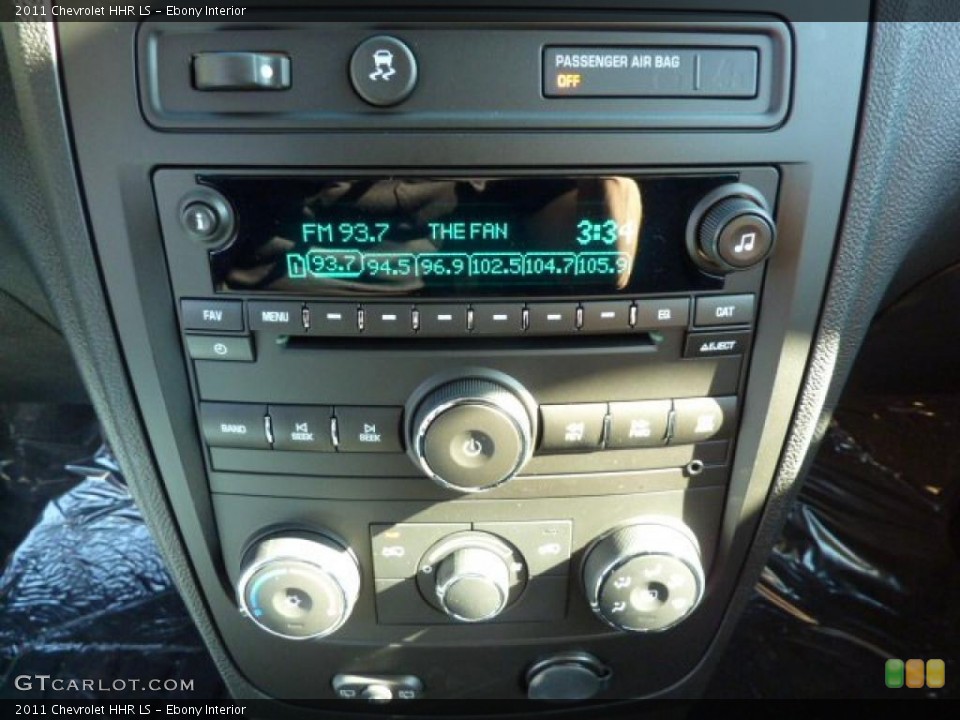 Ebony Interior Controls for the 2011 Chevrolet HHR LS #37968220