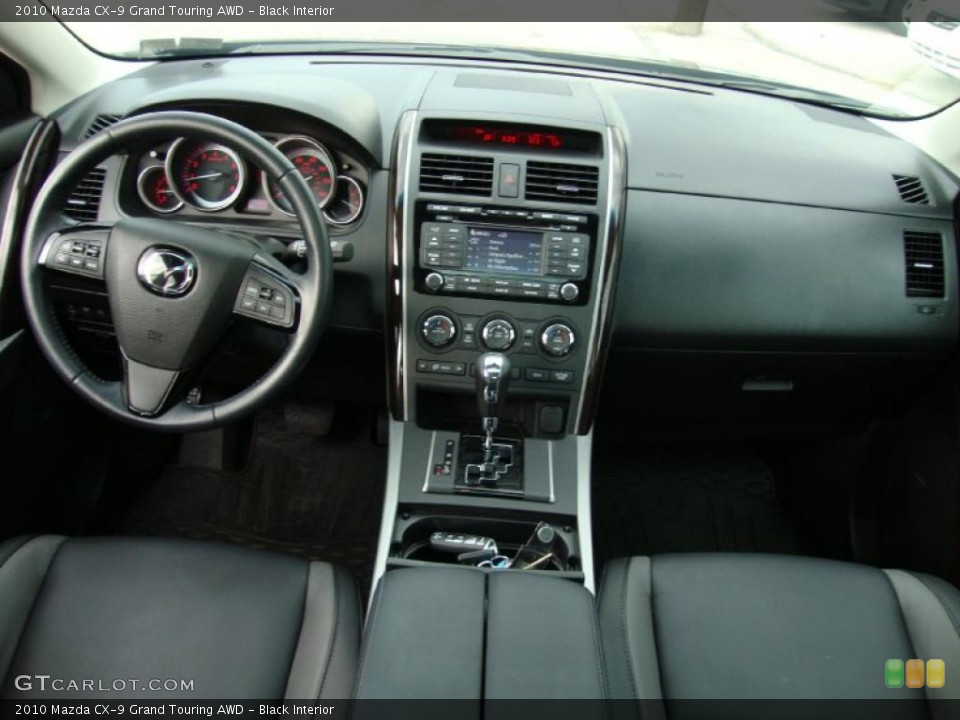 Black Interior Dashboard for the 2010 Mazda CX-9 Grand Touring AWD #37968292