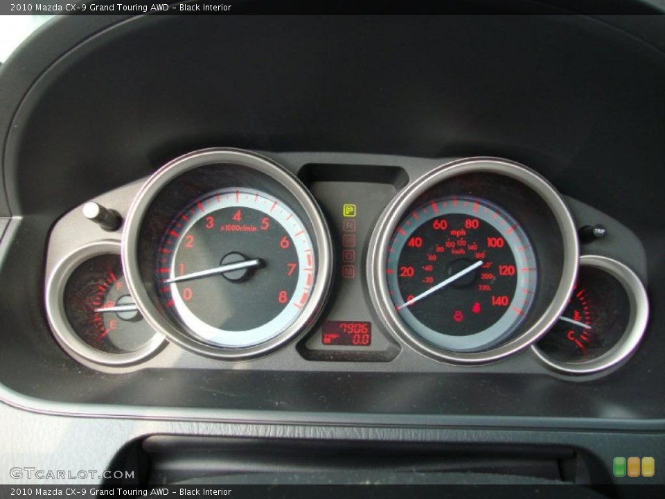 Black Interior Gauges for the 2010 Mazda CX-9 Grand Touring AWD #37968580
