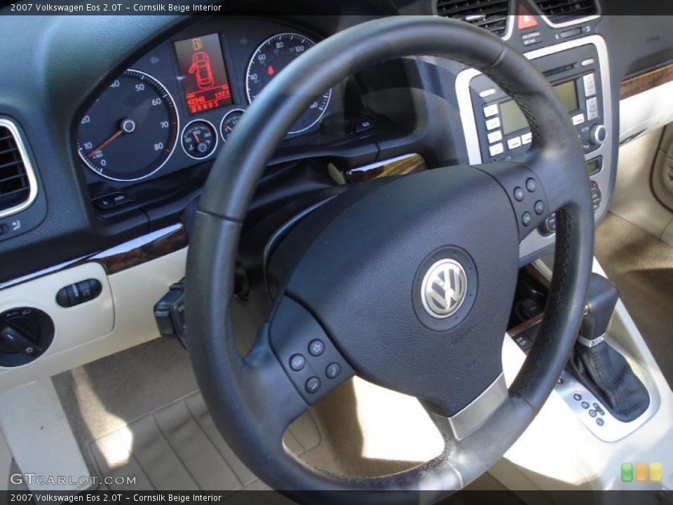Cornsilk Beige Interior Steering Wheel for the 2007 Volkswagen Eos 2.0T #37968716