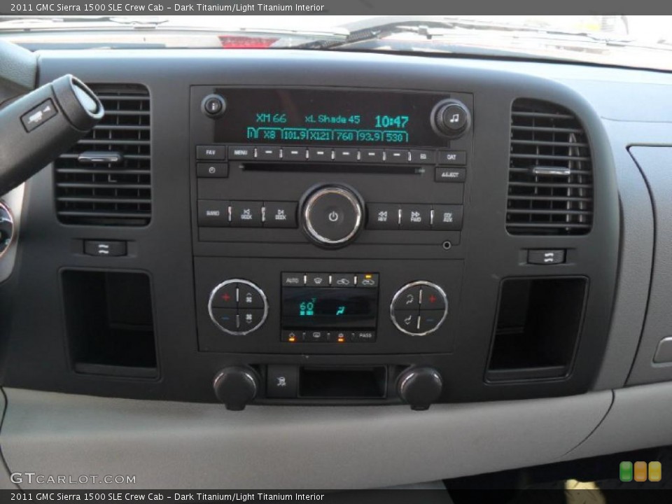 Dark Titanium/Light Titanium Interior Controls for the 2011 GMC Sierra 1500 SLE Crew Cab #37968860