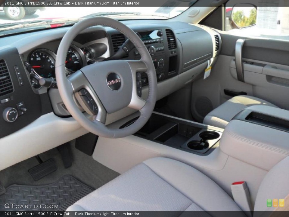 Dark Titanium/Light Titanium Interior Photo for the 2011 GMC Sierra 1500 SLE Crew Cab #37968970