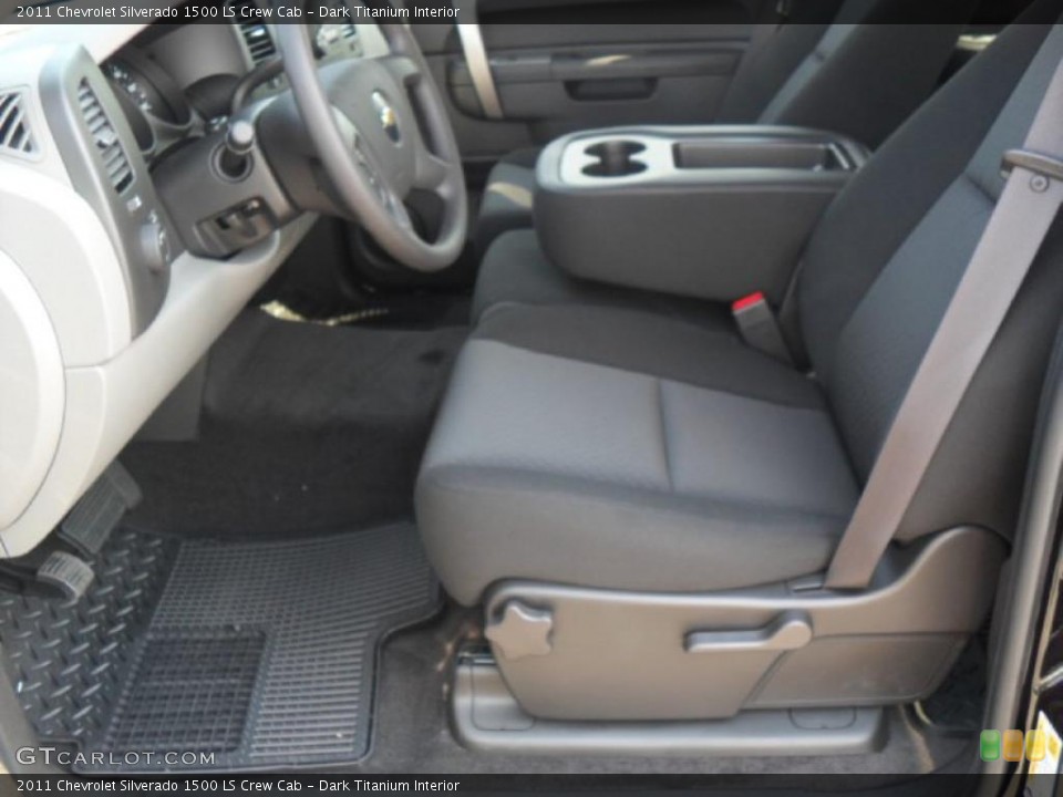 Dark Titanium Interior Photo for the 2011 Chevrolet Silverado 1500 LS Crew Cab #37969028