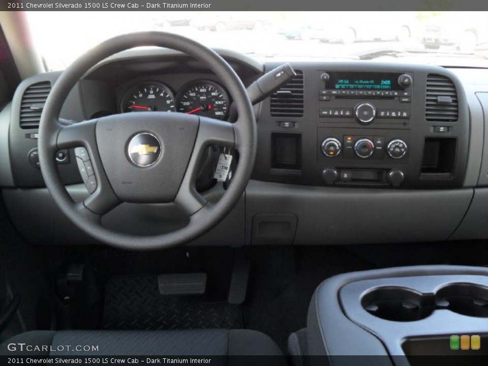 Dark Titanium Interior Dashboard for the 2011 Chevrolet Silverado 1500 LS Crew Cab #37969116