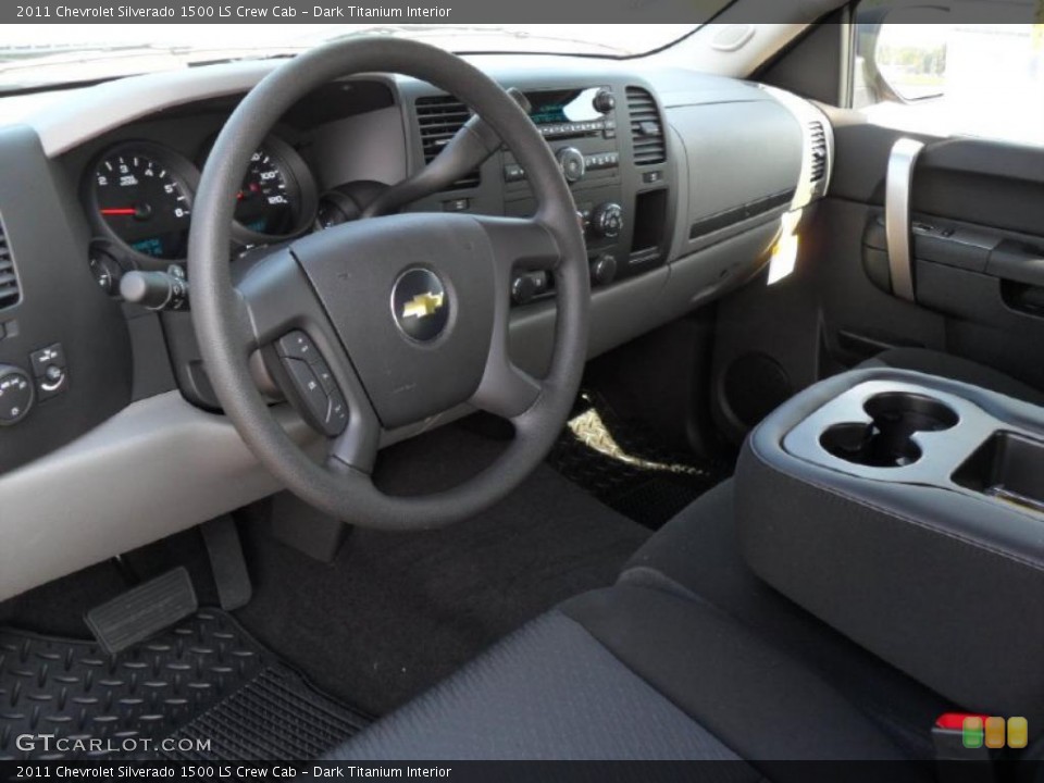 Dark Titanium Interior Photo for the 2011 Chevrolet Silverado 1500 LS Crew Cab #37969284