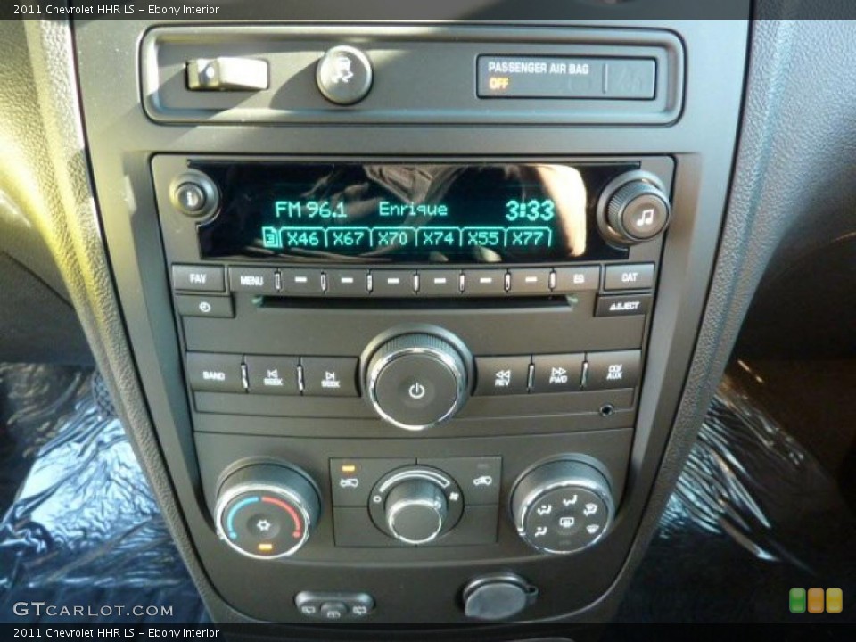 Ebony Interior Controls for the 2011 Chevrolet HHR LS #37969360