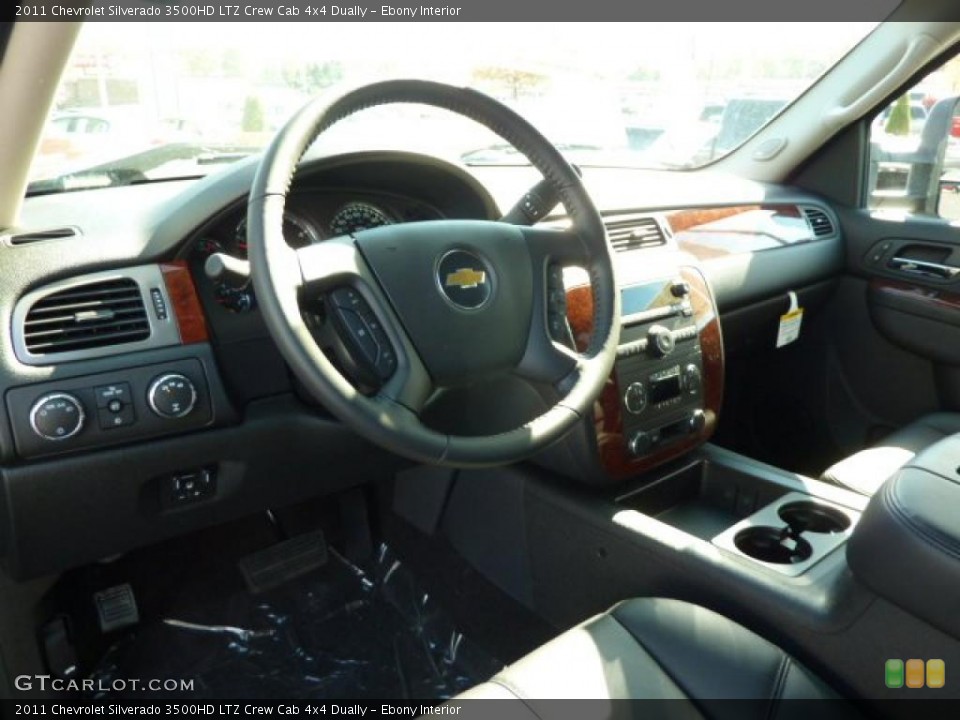 Ebony Interior Photo for the 2011 Chevrolet Silverado 3500HD LTZ Crew Cab 4x4 Dually #37969592
