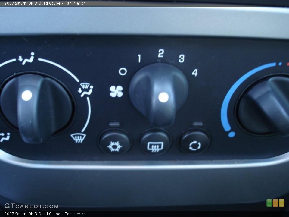 Tan Interior Controls for the 2007 Saturn ION 3 Quad Coupe #37969628
