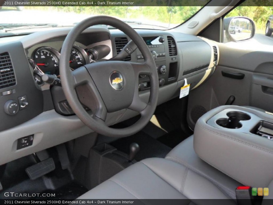 Dark Titanium Interior Photo for the 2011 Chevrolet Silverado 2500HD Extended Cab 4x4 #37970524