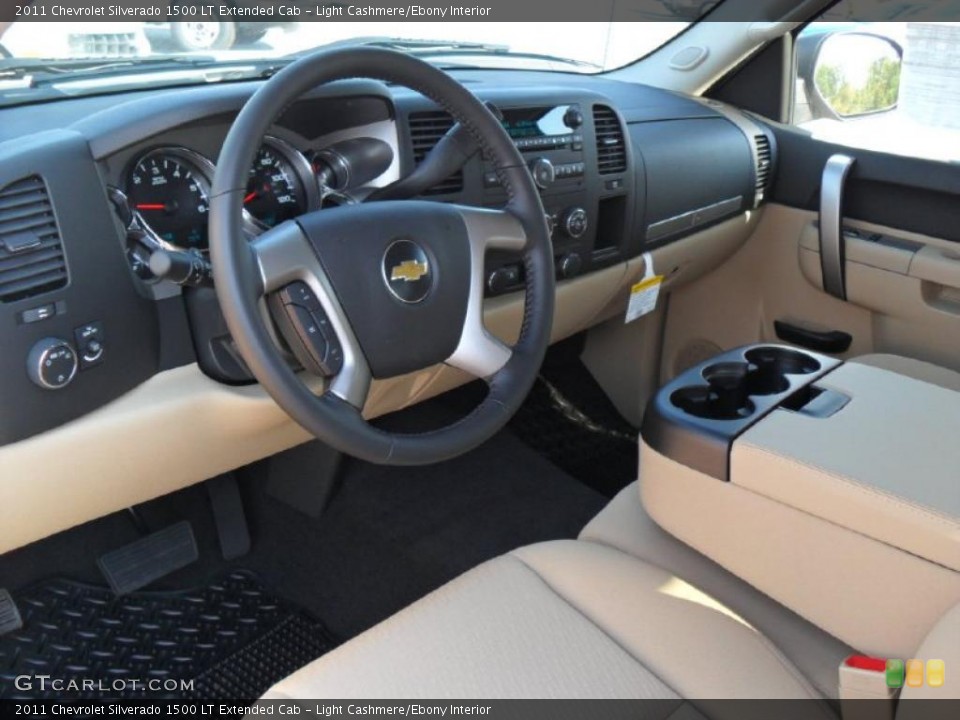 Light Cashmere/Ebony Interior Photo for the 2011 Chevrolet Silverado 1500 LT Extended Cab #37970913