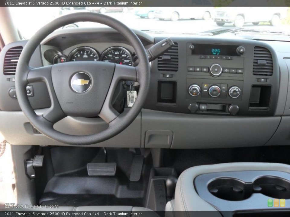 Dark Titanium Interior Dashboard for the 2011 Chevrolet Silverado 2500HD Extended Cab 4x4 #37971580