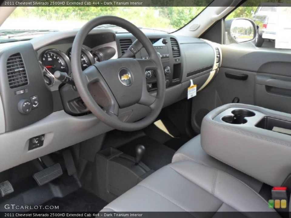 Dark Titanium Interior Photo for the 2011 Chevrolet Silverado 2500HD Extended Cab 4x4 #37971744