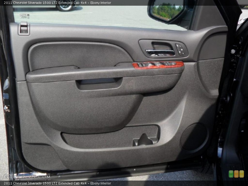 Ebony Interior Photo for the 2011 Chevrolet Silverado 1500 LTZ Extended Cab 4x4 #37971876