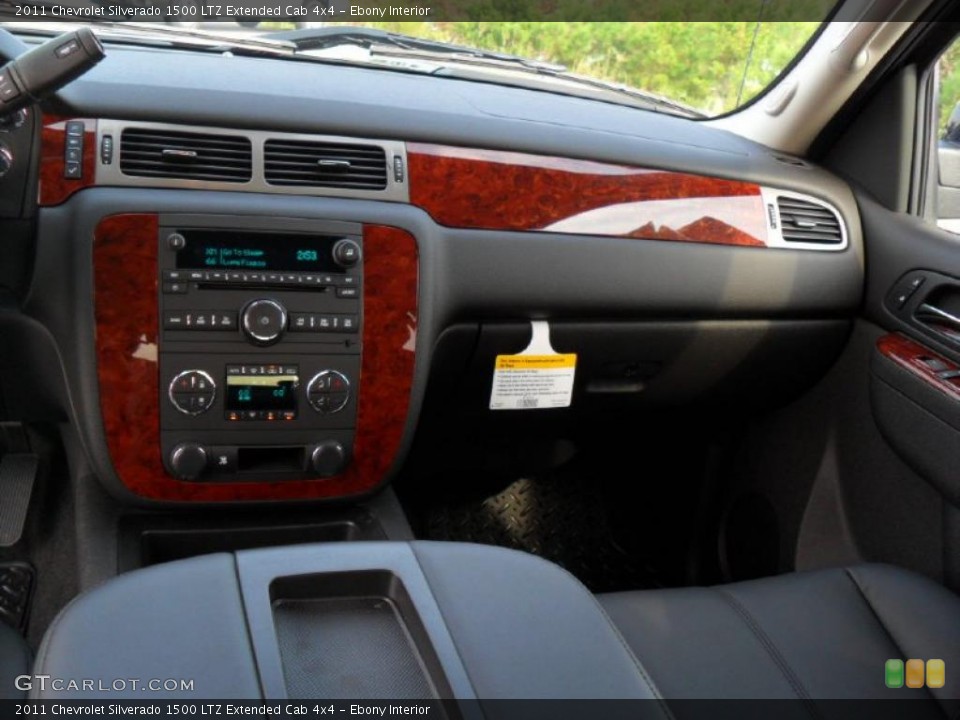 Ebony Interior Dashboard for the 2011 Chevrolet Silverado 1500 LTZ Extended Cab 4x4 #37971986