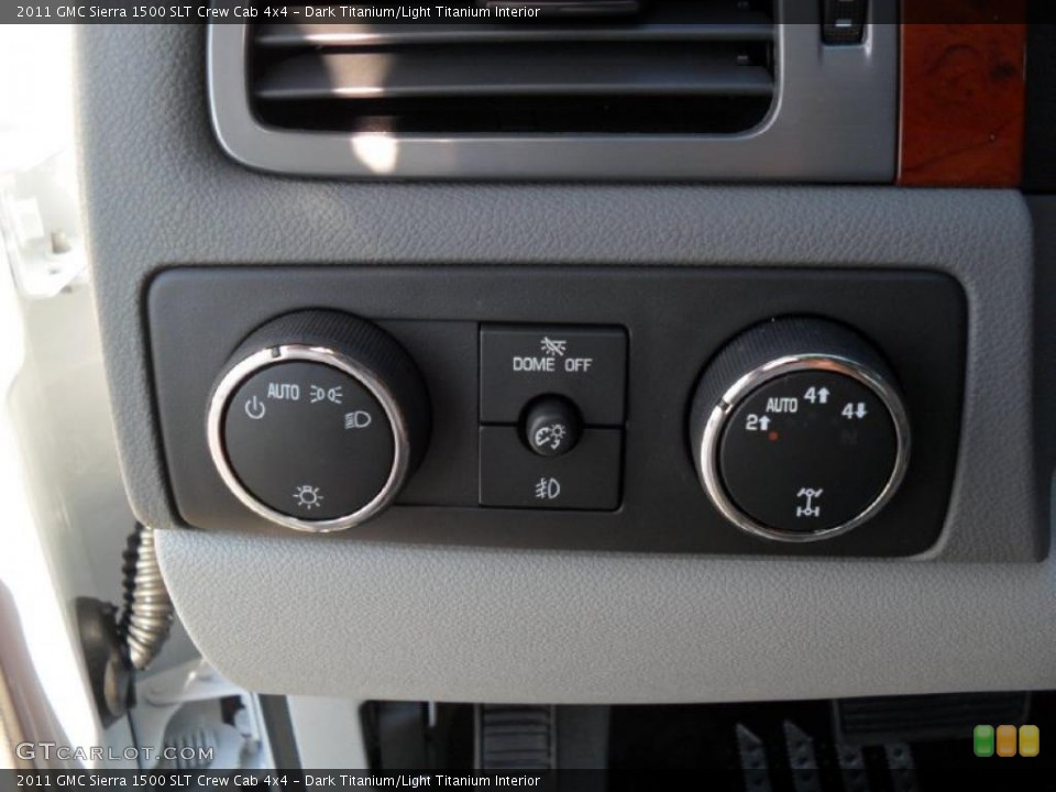 Dark Titanium/Light Titanium Interior Controls for the 2011 GMC Sierra 1500 SLT Crew Cab 4x4 #37972320
