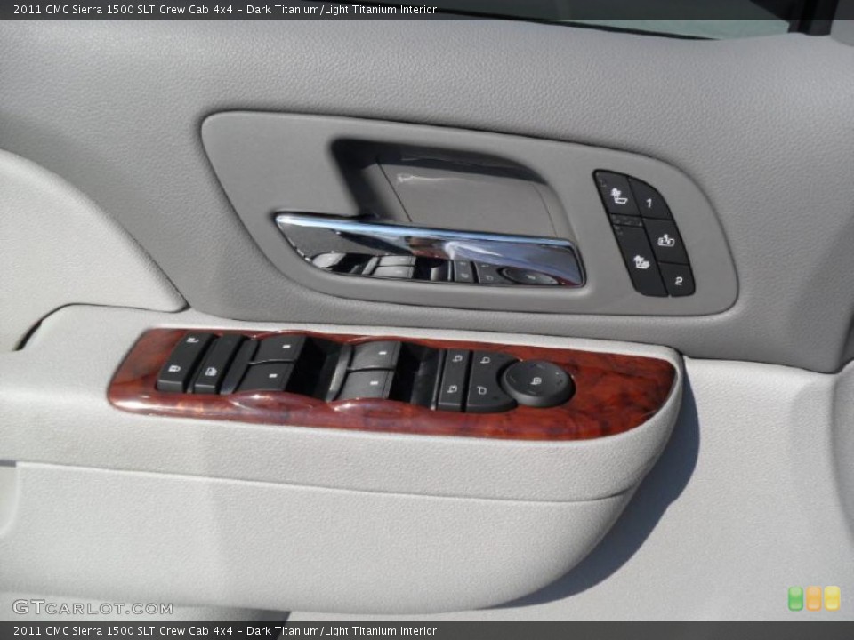 Dark Titanium/Light Titanium Interior Controls for the 2011 GMC Sierra 1500 SLT Crew Cab 4x4 #37972336