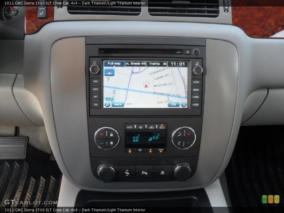 Dark Titanium/Light Titanium Interior Navigation for the 2011 GMC Sierra 1500 SLT Crew Cab 4x4 #37972424