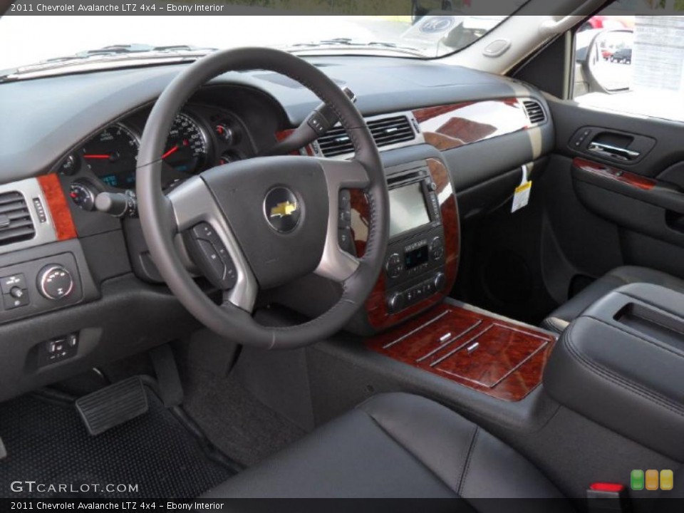 Ebony Interior Photo for the 2011 Chevrolet Avalanche LTZ 4x4 #37973068