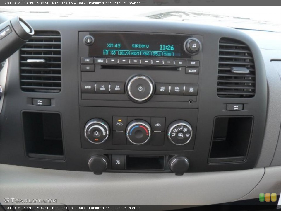 Dark Titanium/Light Titanium Interior Controls for the 2011 GMC Sierra 1500 SLE Regular Cab #37973252