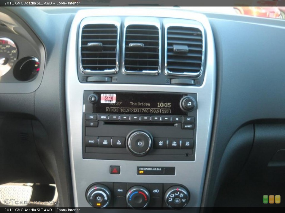 Ebony Interior Controls for the 2011 GMC Acadia SLE AWD #37973456