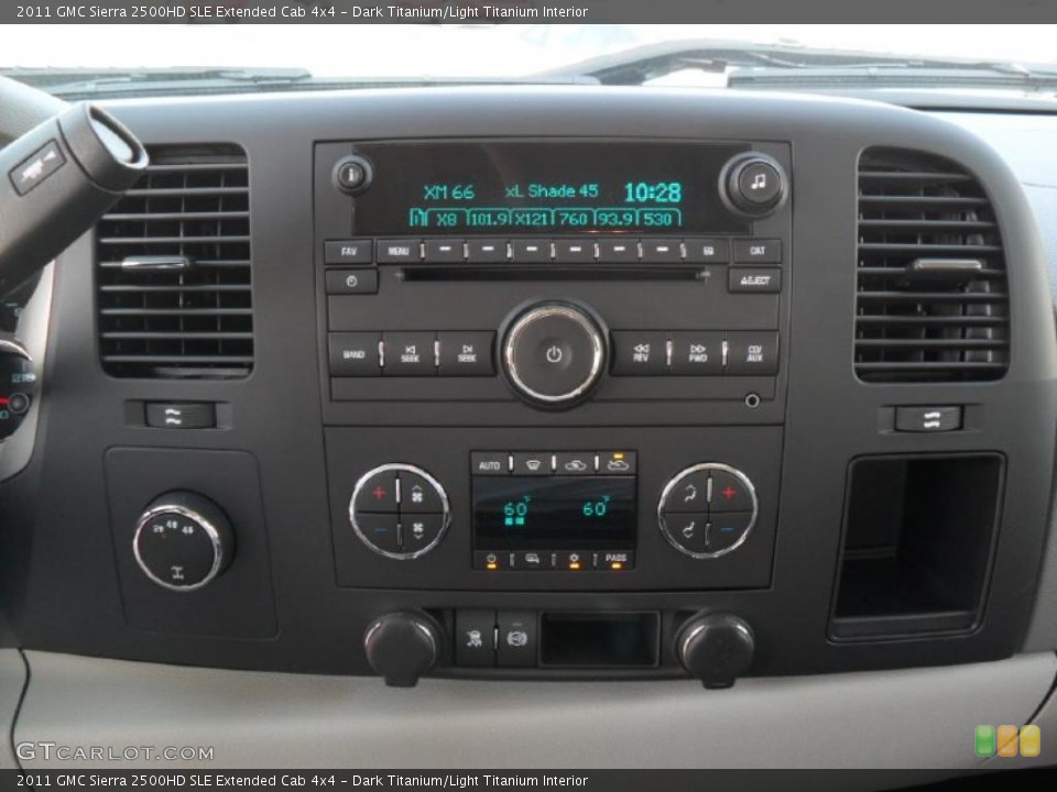 Dark Titanium/Light Titanium Interior Controls for the 2011 GMC Sierra 2500HD SLE Extended Cab 4x4 #37973616