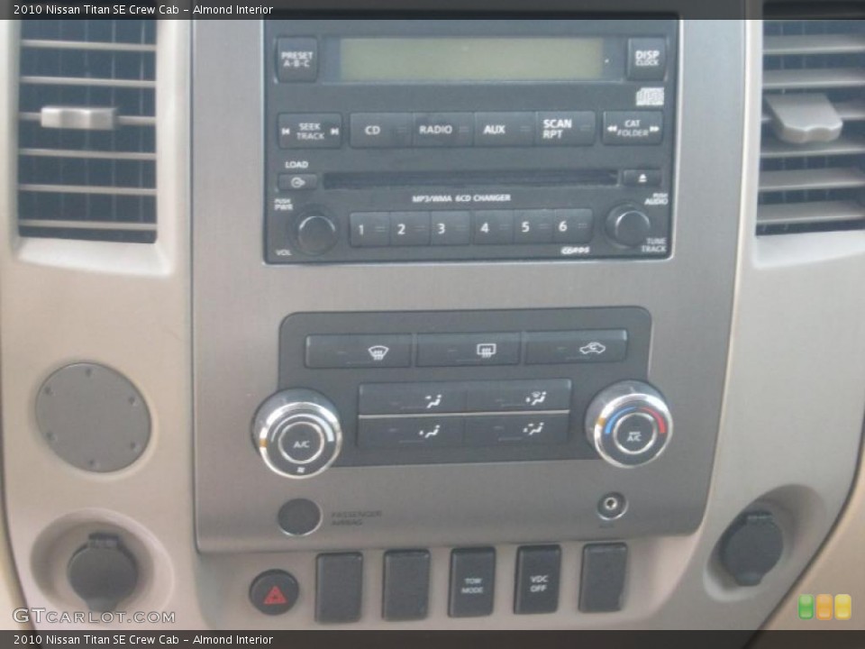 Almond Interior Controls for the 2010 Nissan Titan SE Crew Cab #37973716