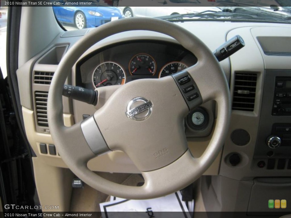 Almond Interior Steering Wheel for the 2010 Nissan Titan SE Crew Cab #37973732
