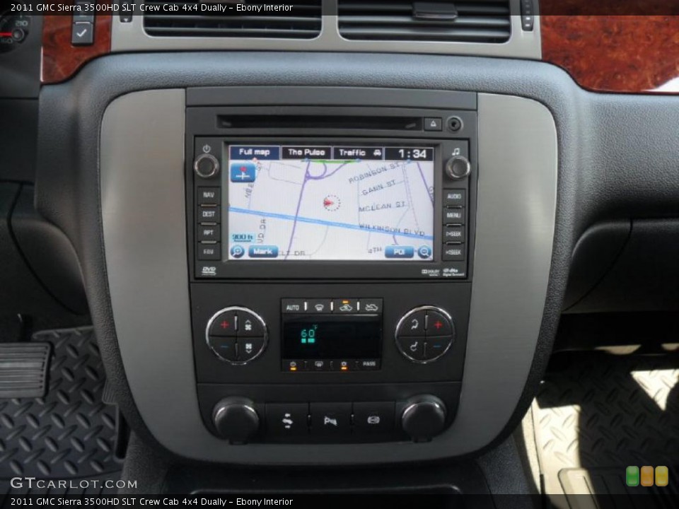 Ebony Interior Navigation for the 2011 GMC Sierra 3500HD SLT Crew Cab 4x4 Dually #37974064
