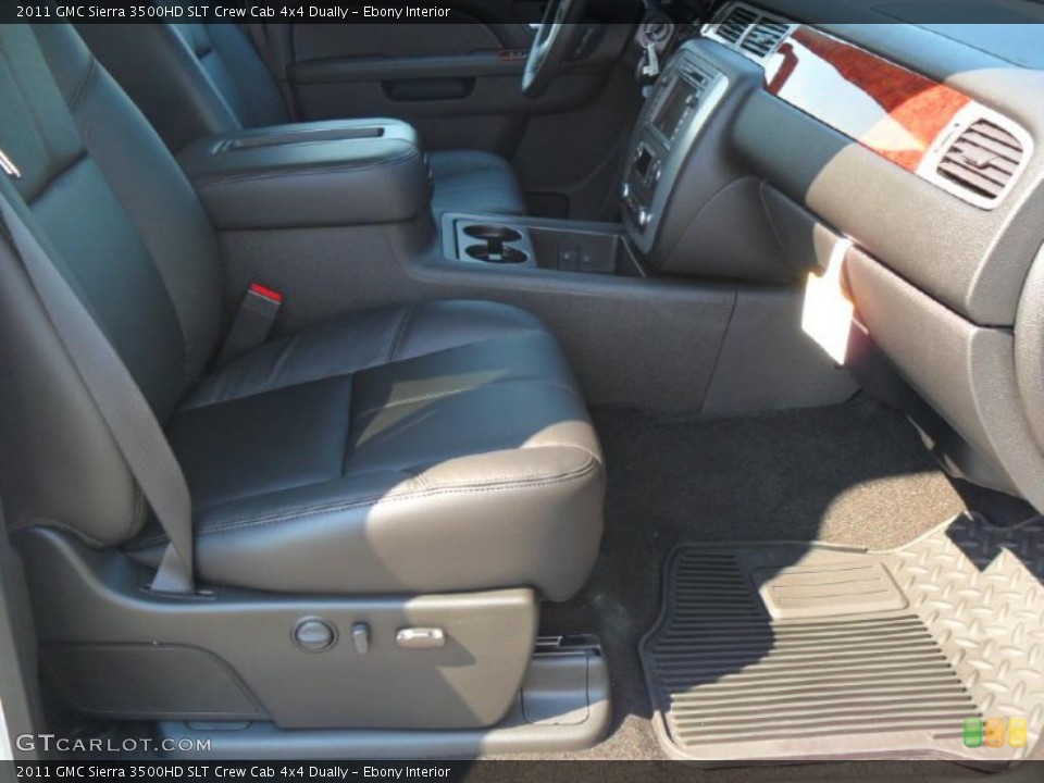 Ebony Interior Photo for the 2011 GMC Sierra 3500HD SLT Crew Cab 4x4 Dually #37974164