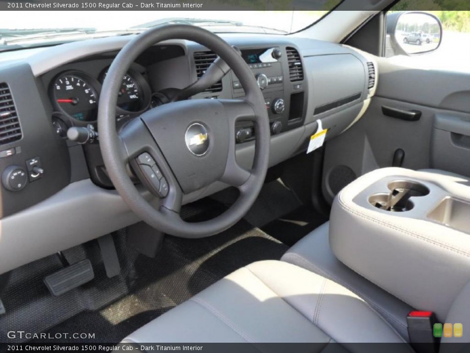 Dark Titanium Interior Photo for the 2011 Chevrolet Silverado 1500 Regular Cab #37974632
