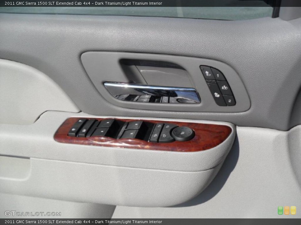 Dark Titanium/Light Titanium Interior Controls for the 2011 GMC Sierra 1500 SLT Extended Cab 4x4 #37974792