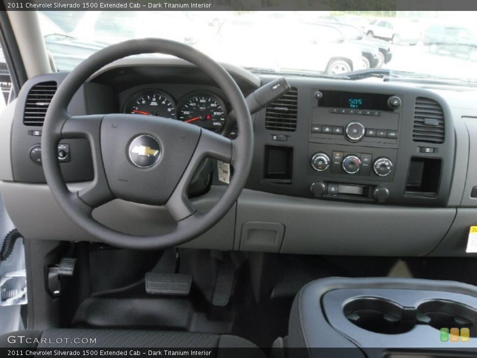 Dark Titanium Interior Dashboard for the 2011 Chevrolet Silverado 1500 Extended Cab #37975244