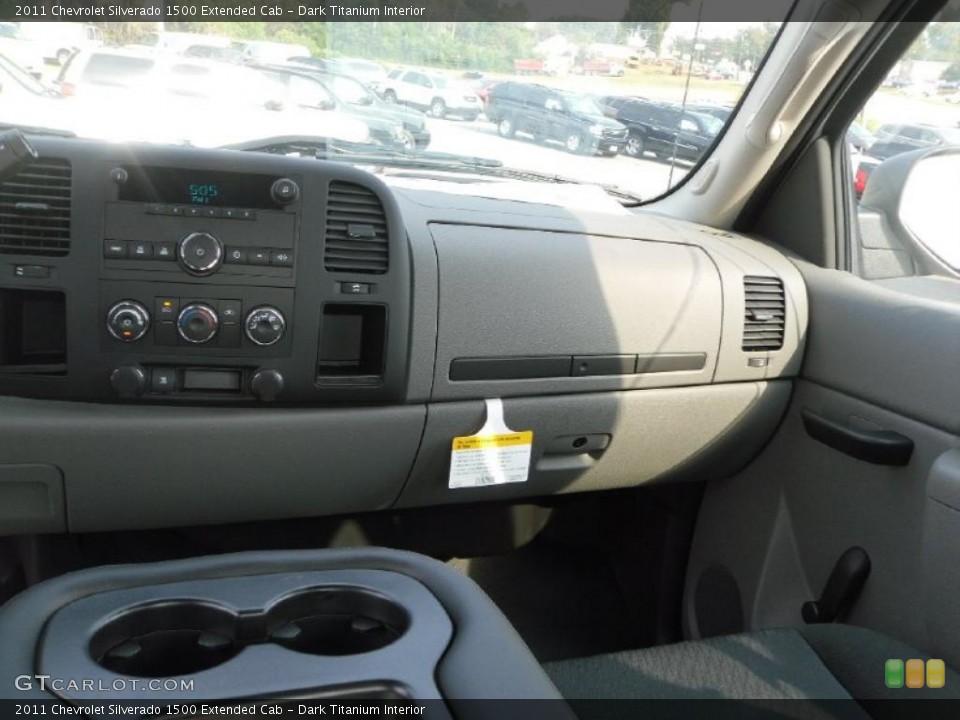 Dark Titanium Interior Dashboard for the 2011 Chevrolet Silverado 1500 Extended Cab #37975260