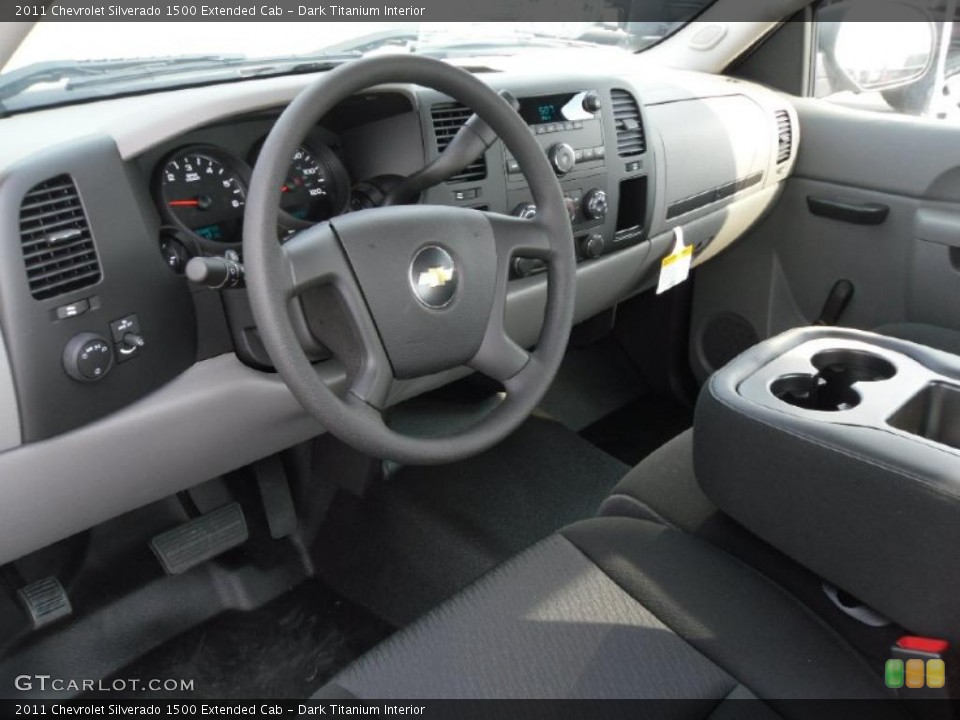 Dark Titanium Interior Photo for the 2011 Chevrolet Silverado 1500 Extended Cab #37975388