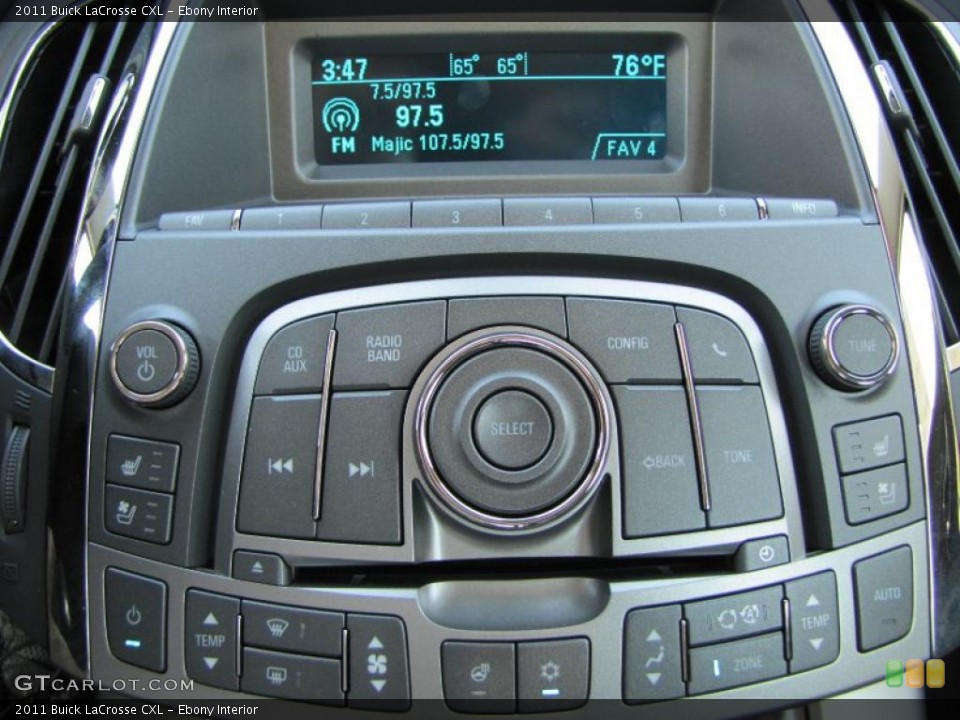 Ebony Interior Controls for the 2011 Buick LaCrosse CXL #37975464
