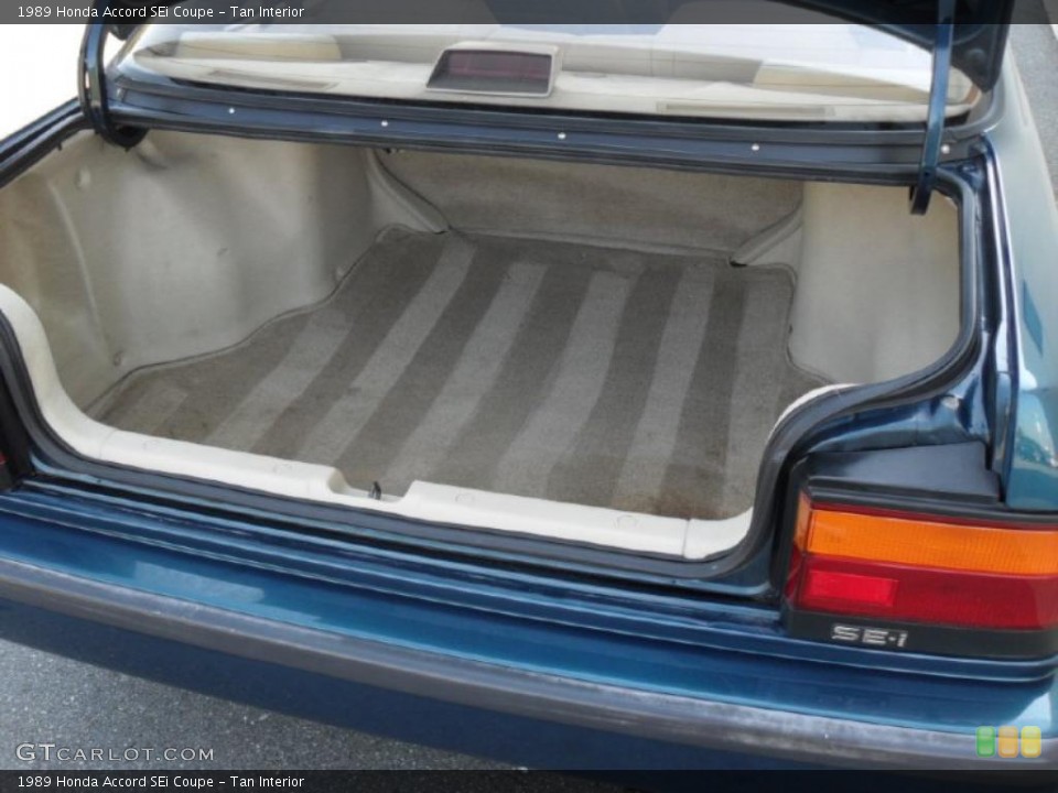 Tan Interior Trunk for the 1989 Honda Accord SEi Coupe #37976316