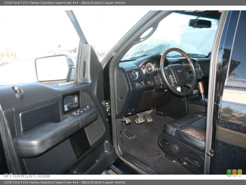 Black/Dusted Copper Interior Photo for the 2008 Ford F150 Harley-Davidson SuperCrew 4x4 #37976336