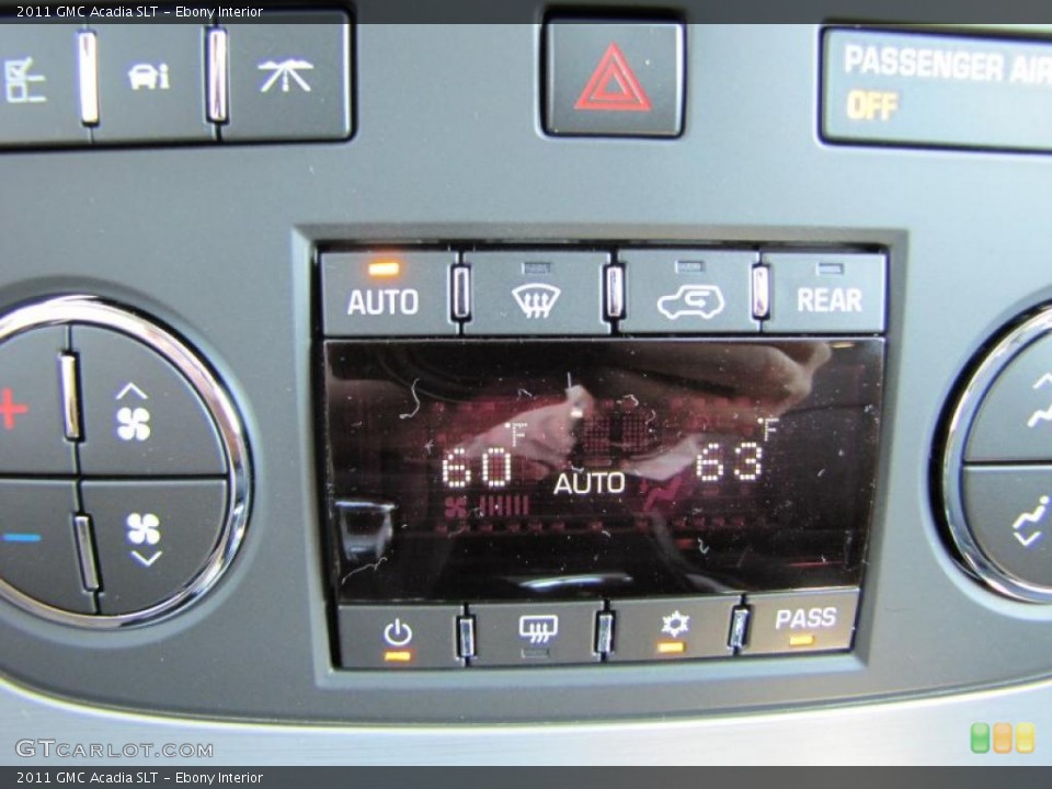 Ebony Interior Controls for the 2011 GMC Acadia SLT #37976848